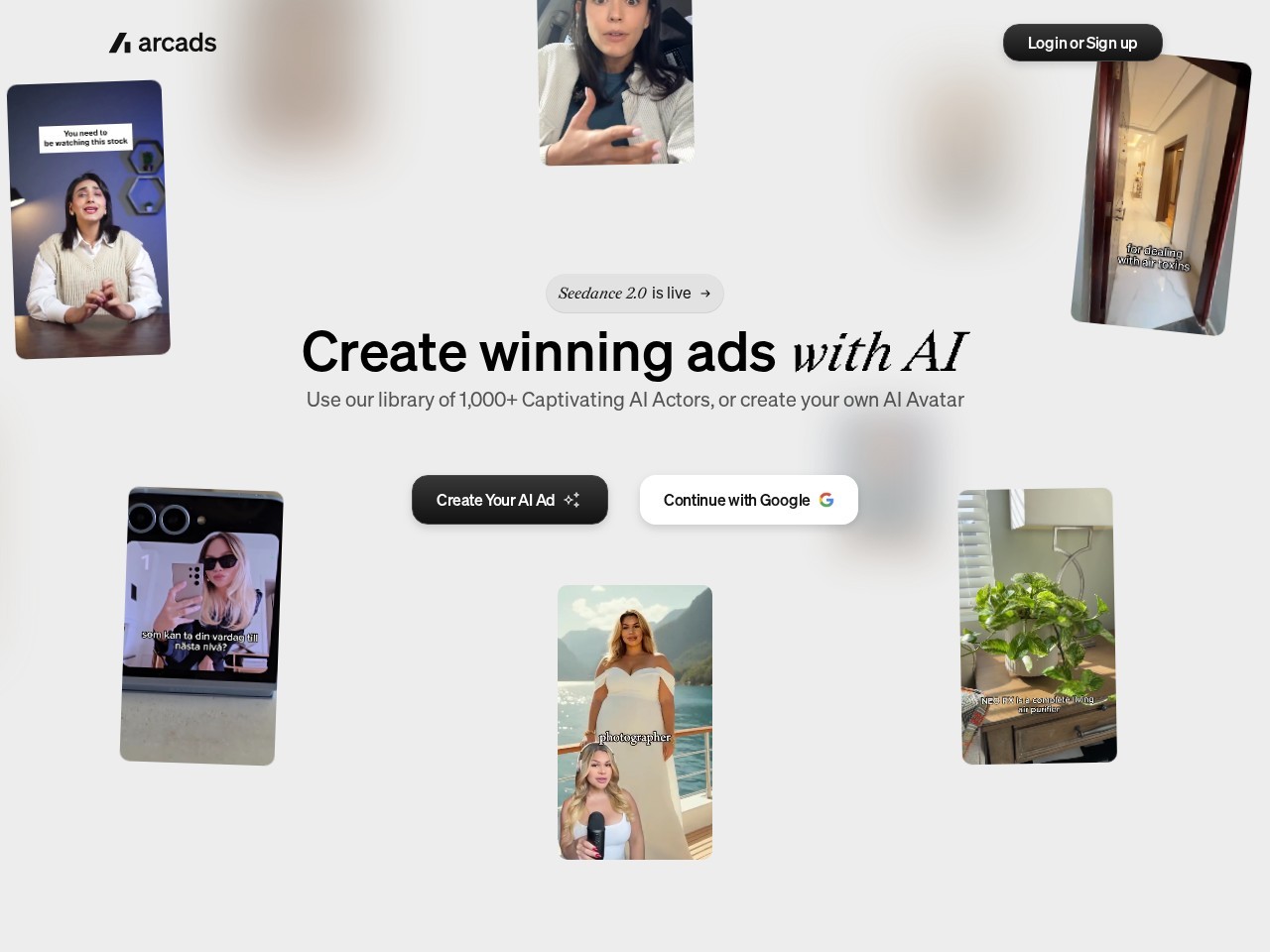 Arcads – AI驱动的视频广告制作平台