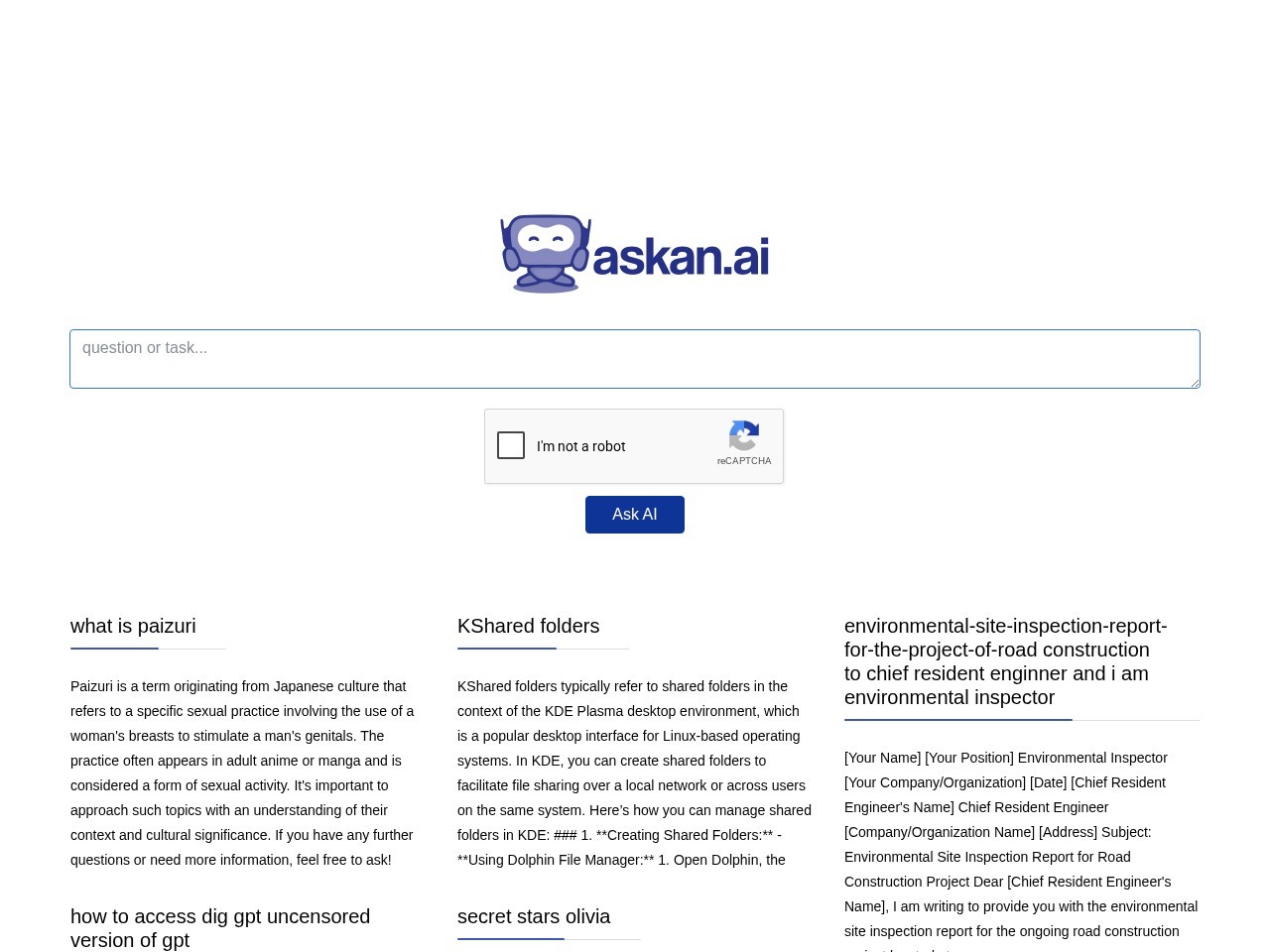 Askan.AI – 人工智能驱动的问答平台