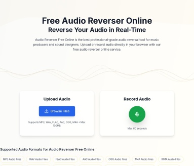 Audio Reverser Free Online