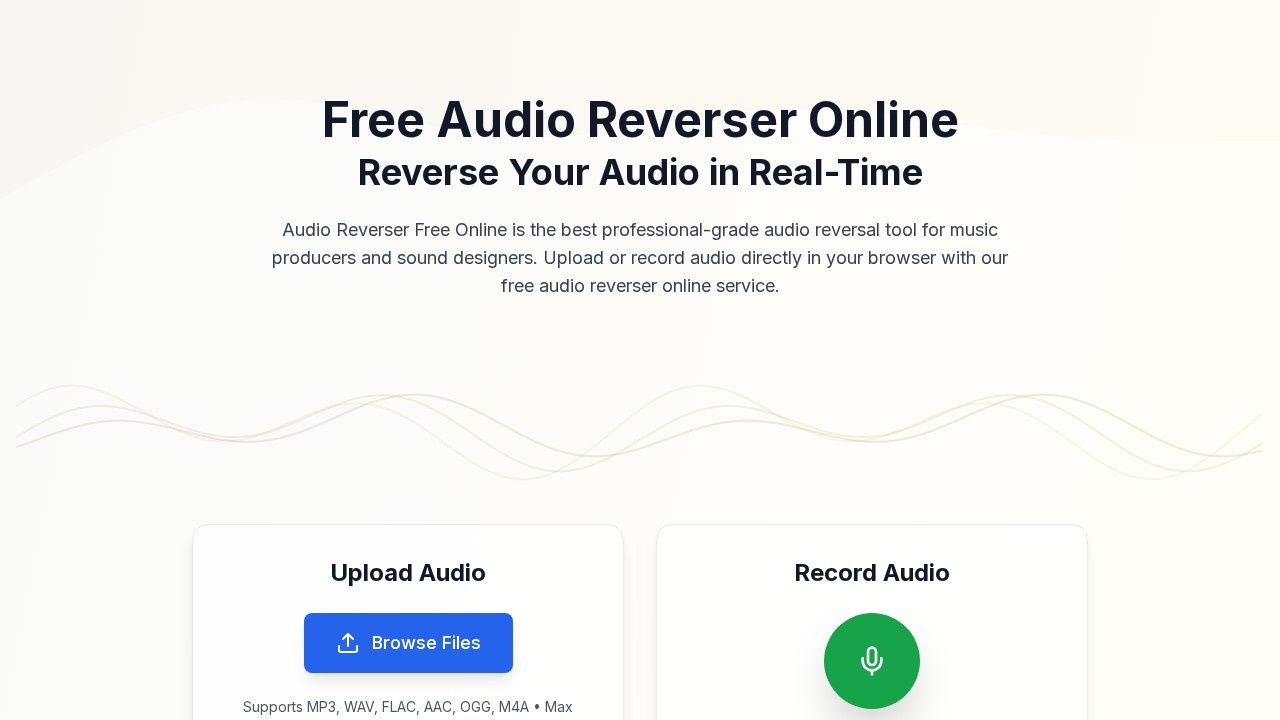 audio reverser