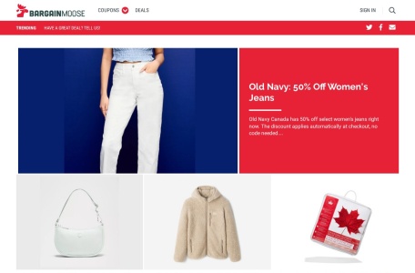 BARGAINMOOSE&nbsp; 加拿大_BARGAINMOOSE是一个加拿大的优惠券、交易和指南门户网站，致力于为用户提供各种折扣信息和省钱技巧