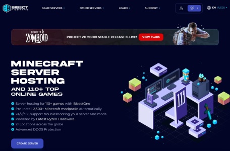 Bisect Hosting Minecraft游戏服务器