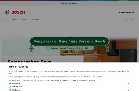 Bosch Home Malaysia – 高品质家用电器供应商
