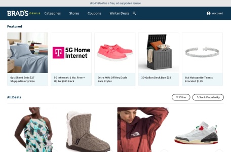 Bradsdeals&nbsp; 美国_BradsDeals是一家提供优惠券和折扣交易的综合购物网站