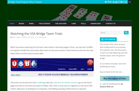 Bridge Teaching by Kitty Cooper