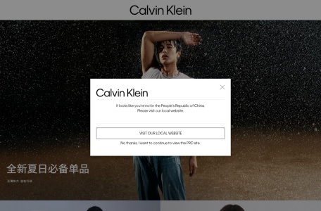 Calvin Klein中国官方网站