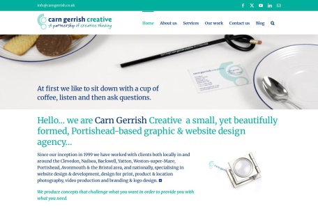 Carn Gerrish Creative – Graphics & Website Design Portishead