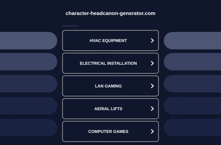 Character Headcanon Generator