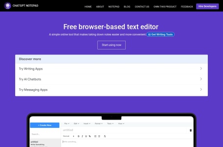 ChatGPT Notepad
