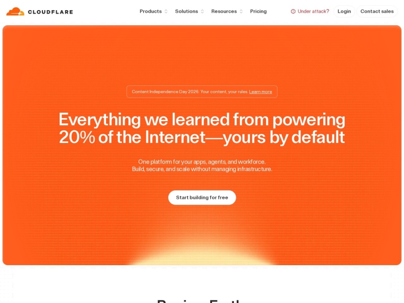 Cloudflare – 网站安全、CDN 与边缘网络服务