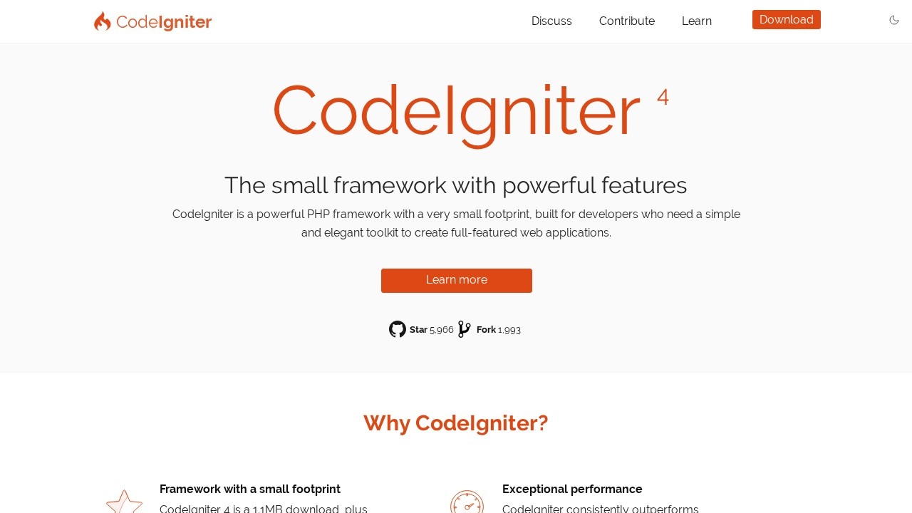CodeIgniter PHP后端开发框架