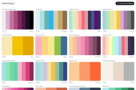 ColorDrop – 在线色彩搭配与 AI 配色生成工具