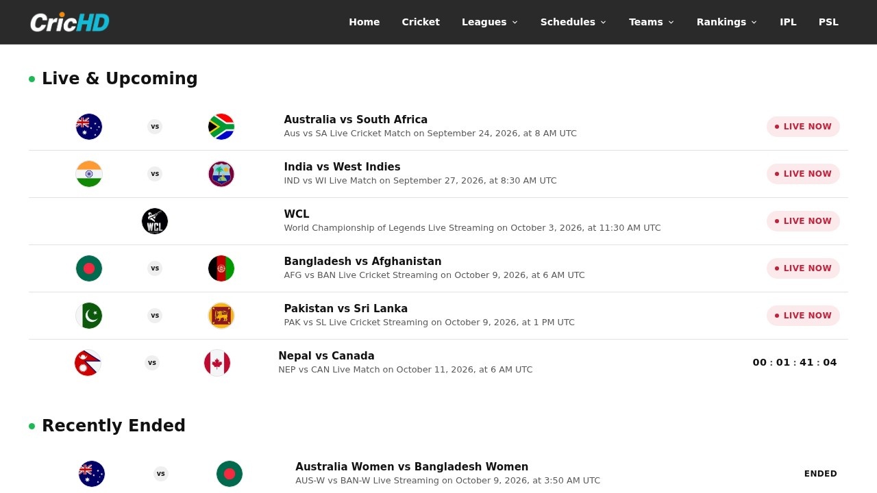 CricHD