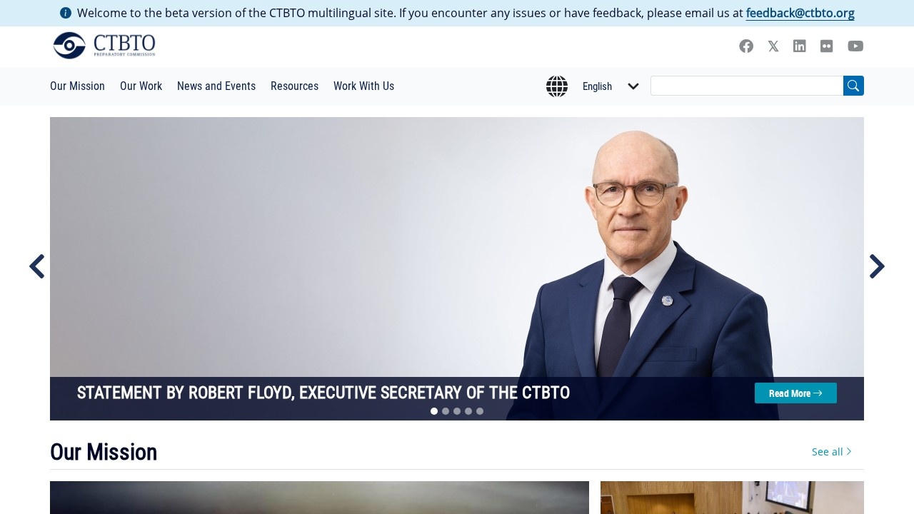 全面禁止核试验条约组织