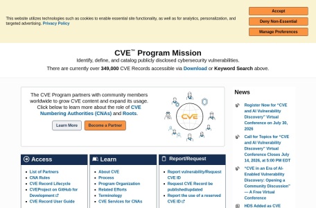 CVE 官方漏洞编号系统