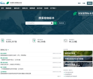 中国数字植物标本馆（CVH）