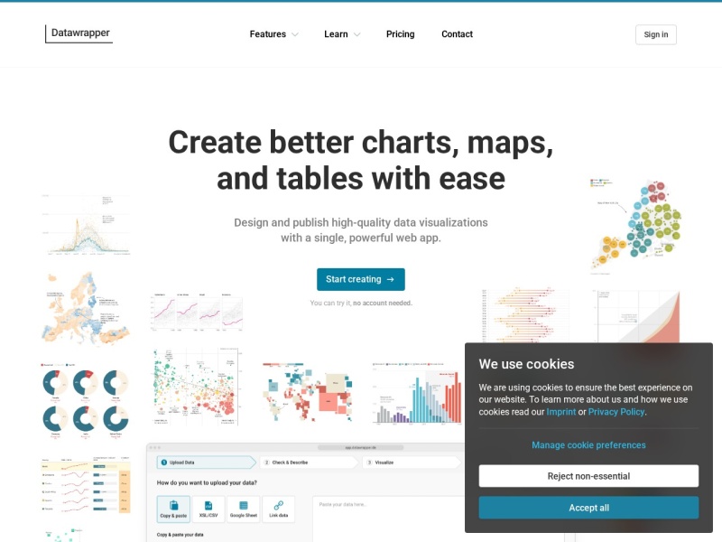 Datawrapper – 在线制作图表和数据地图