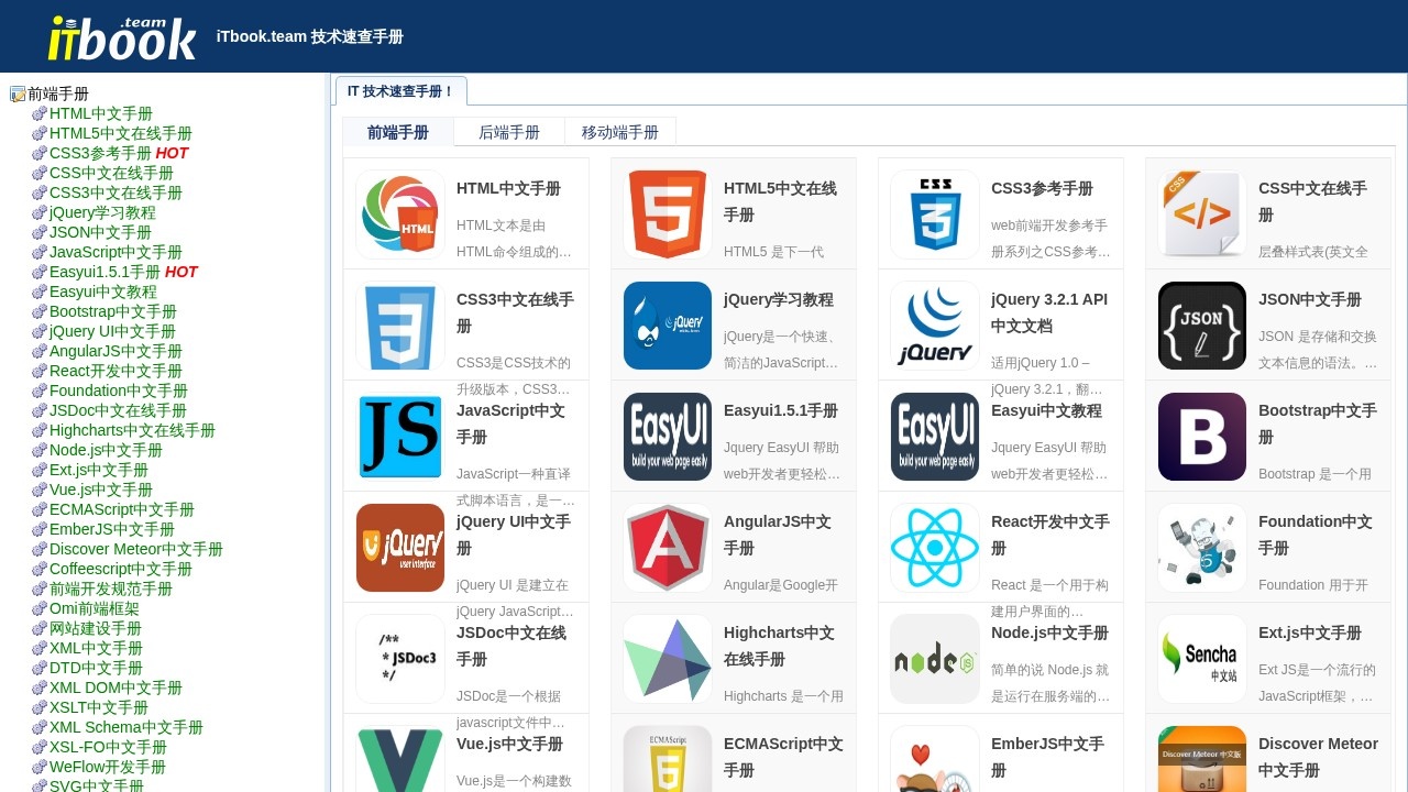 IT技术速查手册