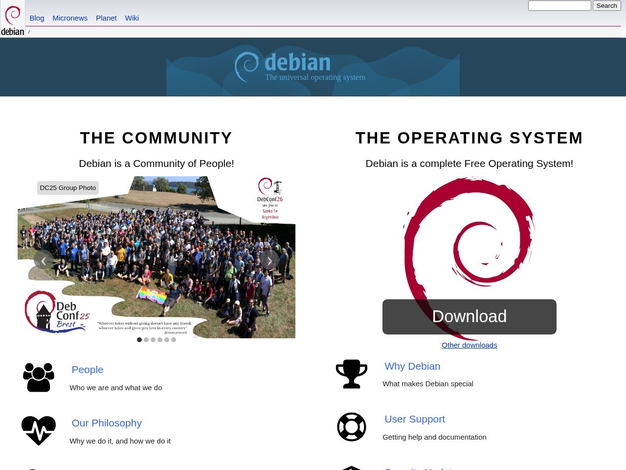 Debian：自由的操作系统(OS )