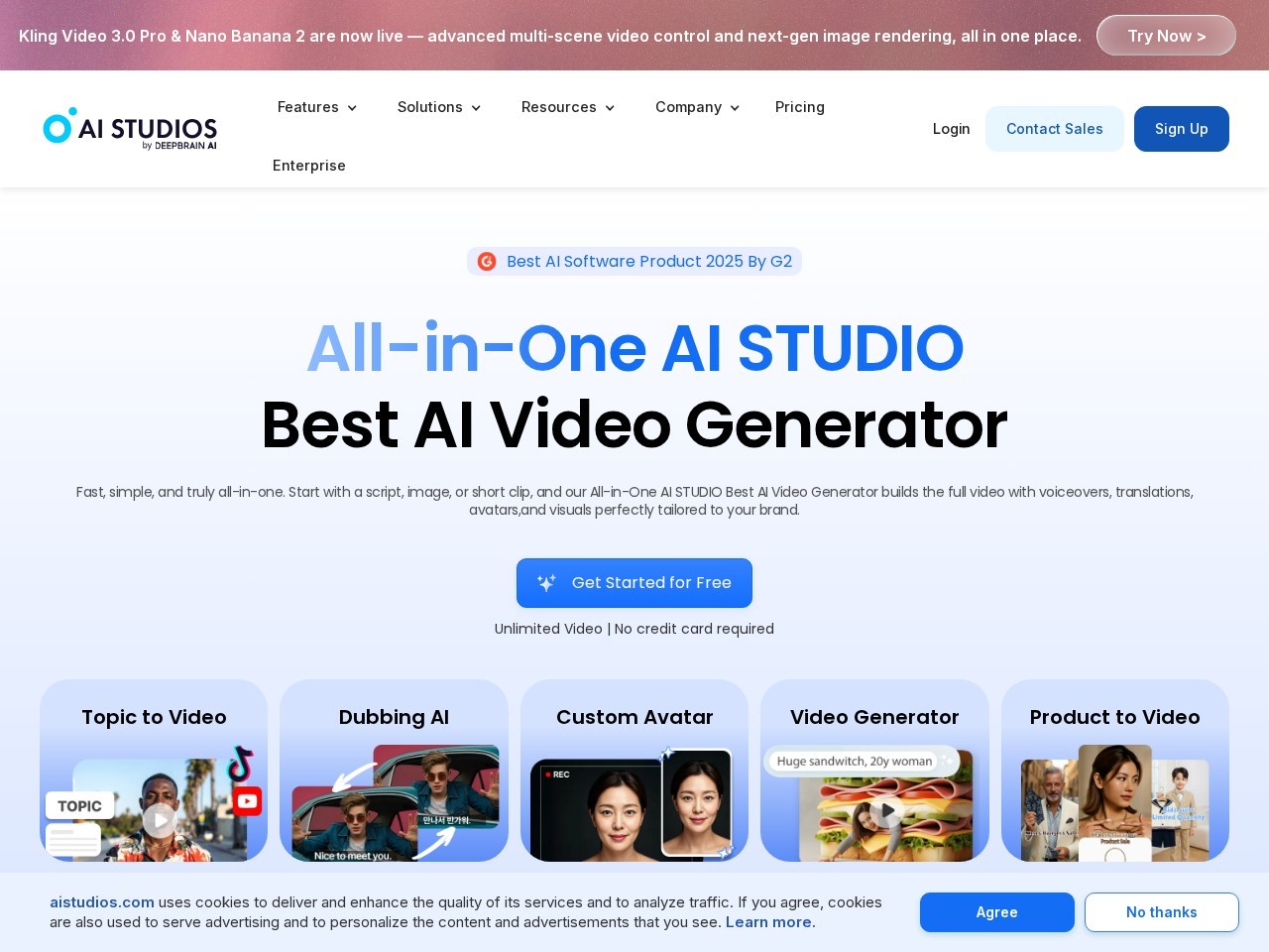 AI Studios – 一站式AI视频生成平台