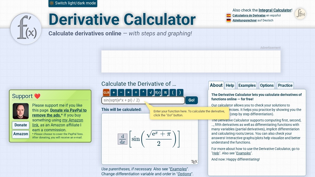 Derivative Calculator