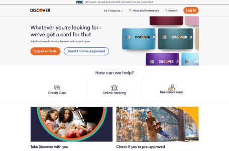 Discover 金融服务：信用卡、个人贷款与在线银行