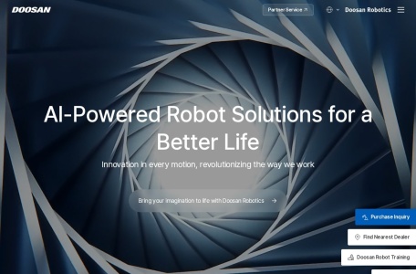 斗山机器人 (Doosan Robotics) – AI驱动机器人解决方案提供商