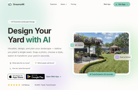 DreamzAR AI Landscape Design