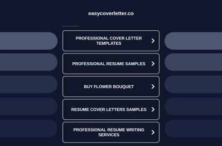 Easy Cover Letter