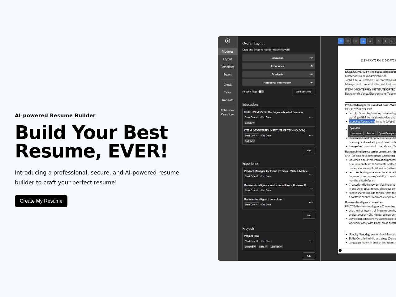优雅简历 – 比Word好用的简历制作工具
