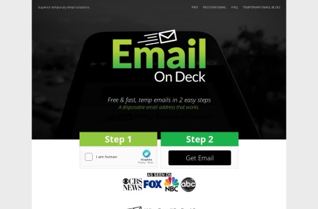 Email On Deck_临时、一次性和一次性电子邮件地址相关的主要网站