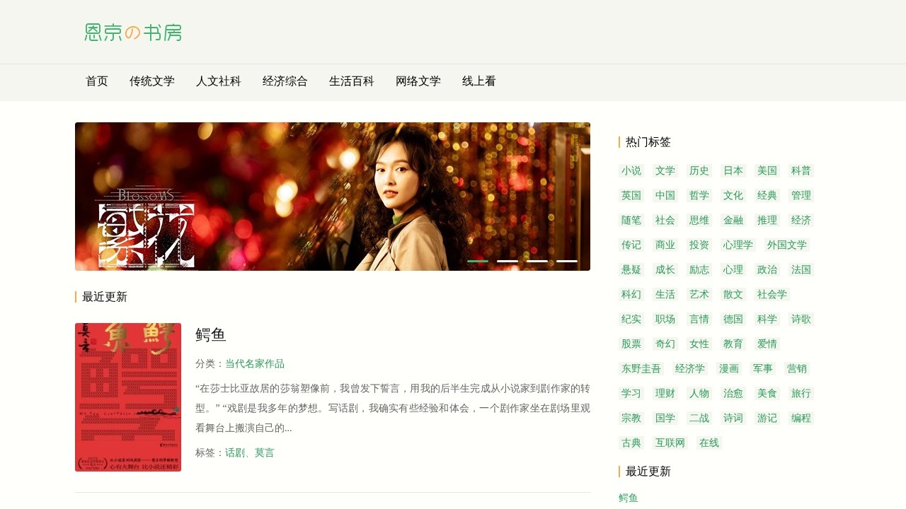 恩京的书房 – 老牌免费电子书搜索与下载网站