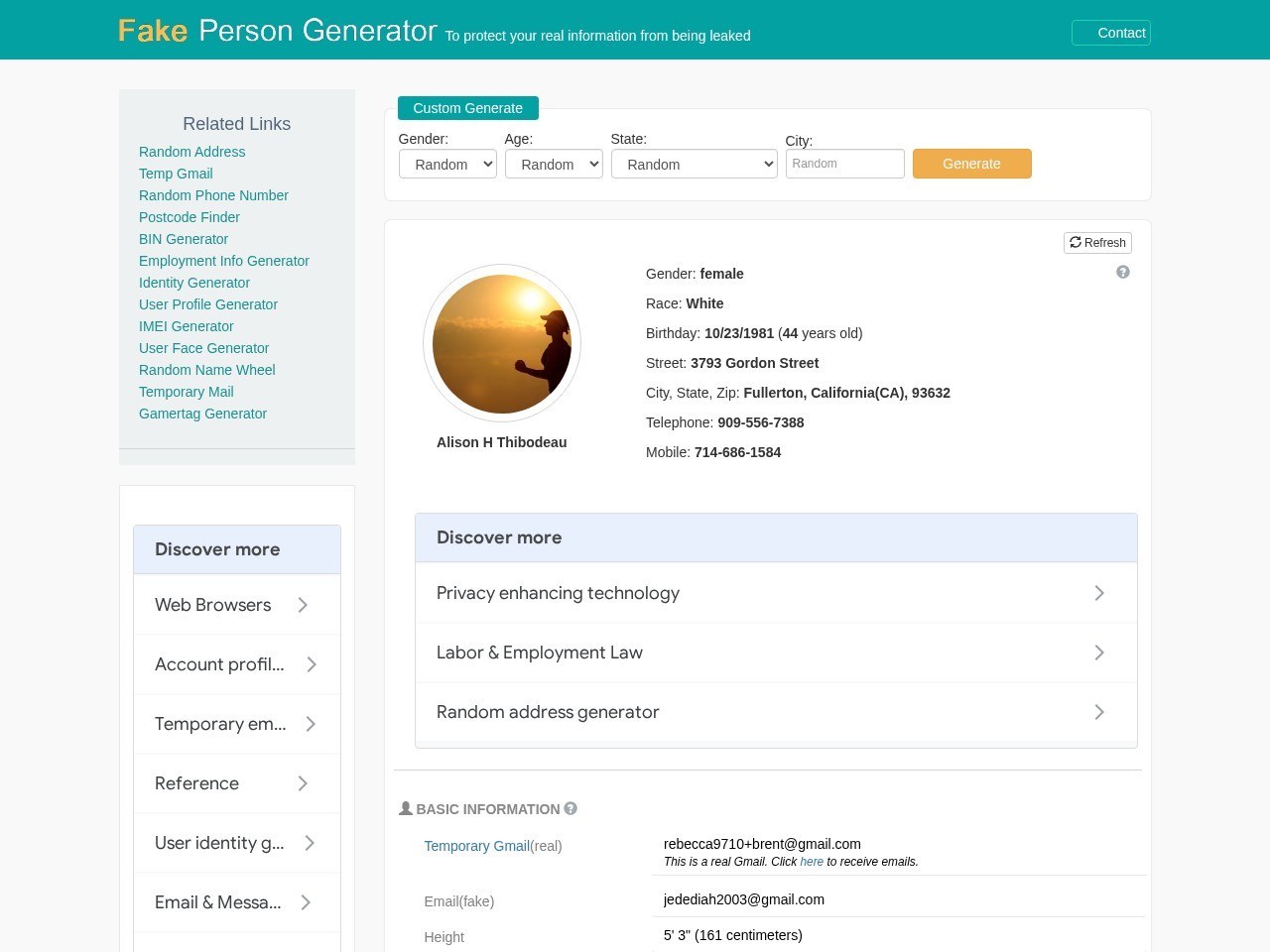 FakePersonGenerator