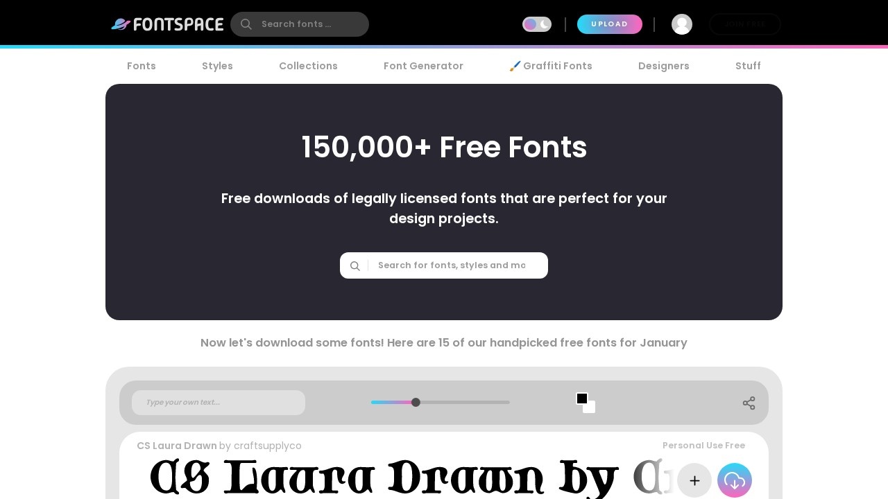 fontspace 字体宇宙