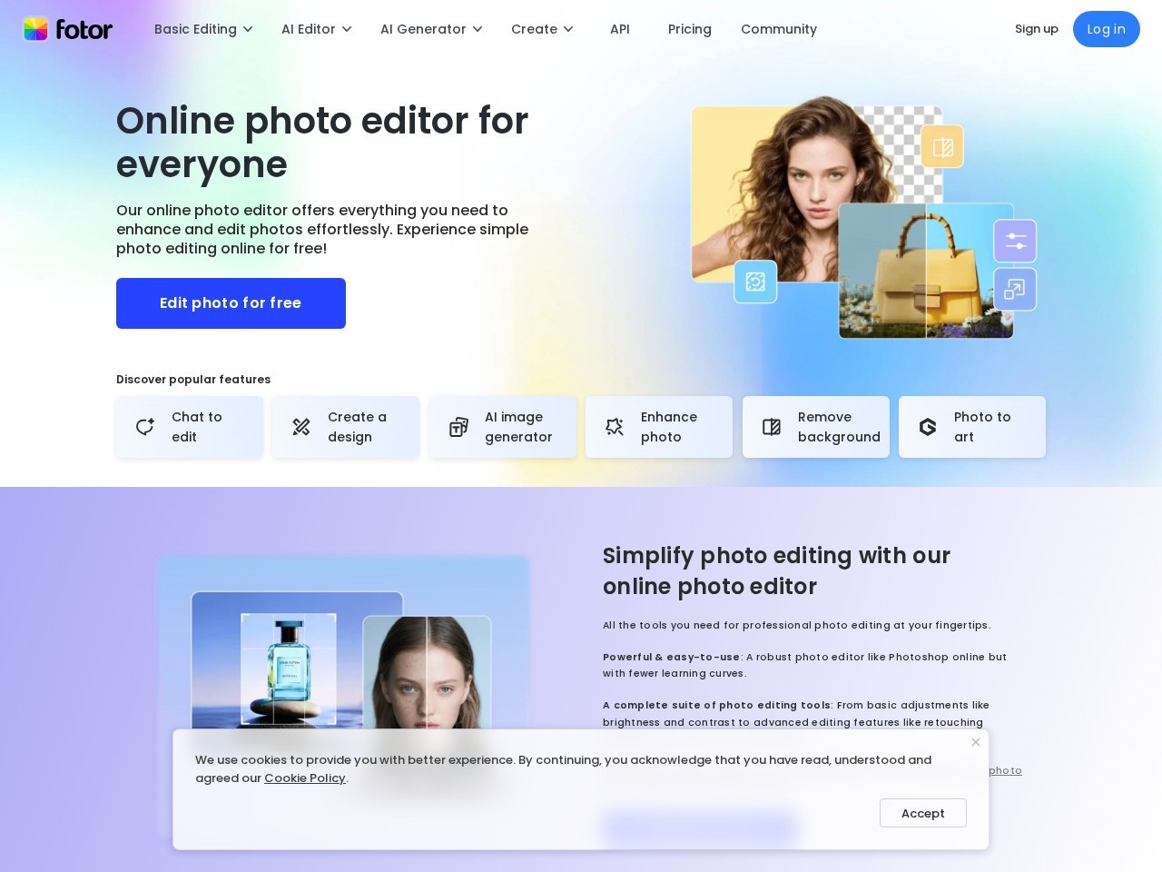 Fotor – 在线图片处理和设计工具
