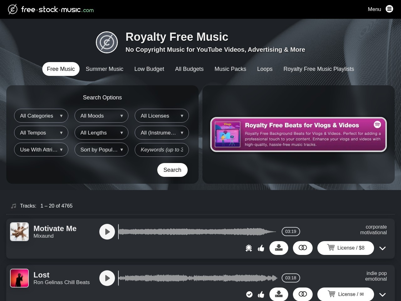 Free Stock Music
