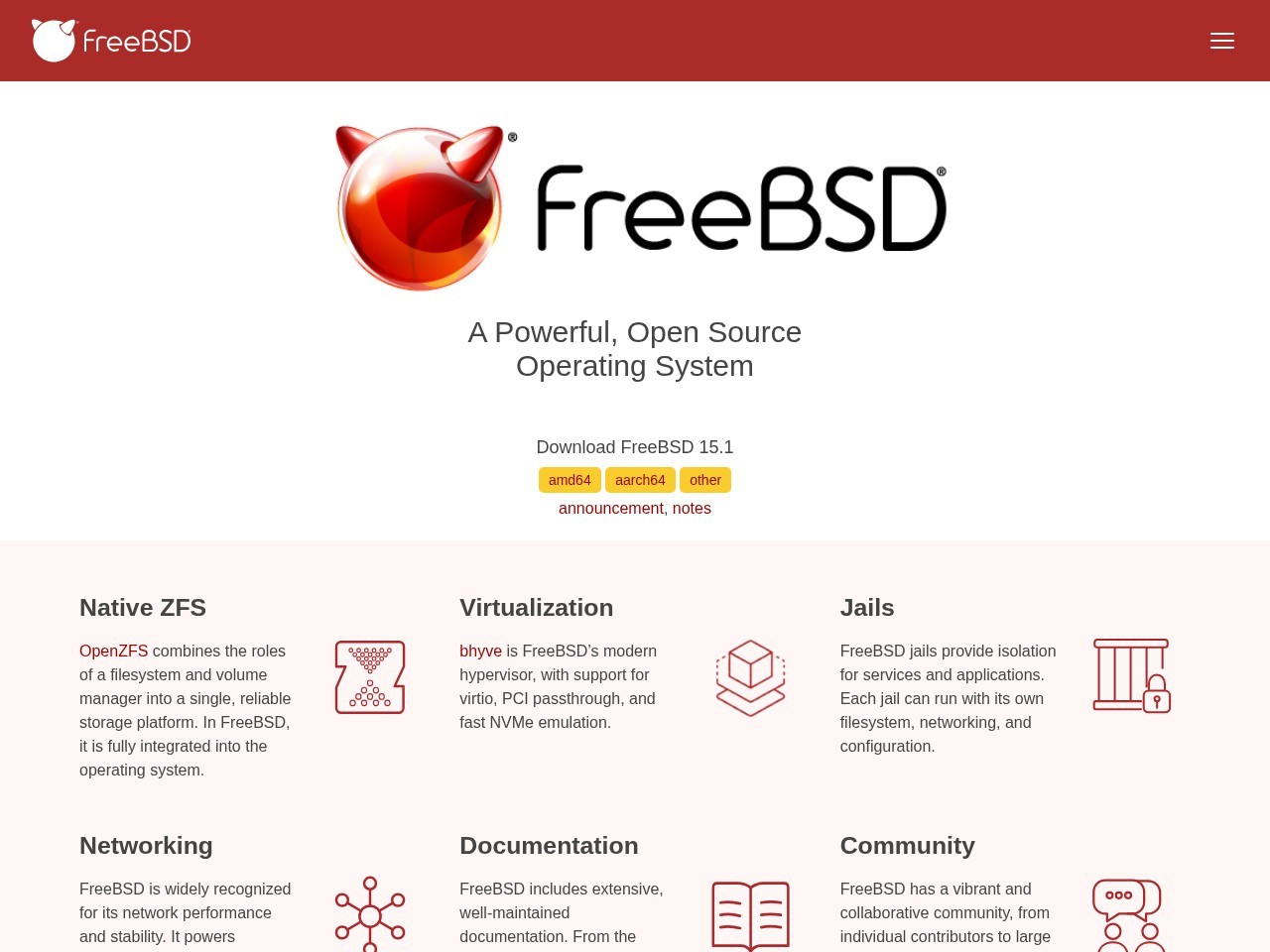 FreeBSD：类UNIX操作系统