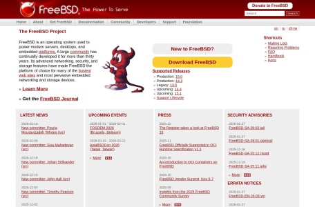 FreeBSD：类UNIX操作系统