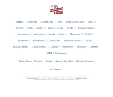 Games for the Brain益智游戏