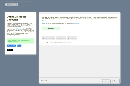 在线3D模型转换器