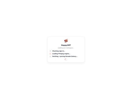 HappySRT | AI Generated SRT & Editor