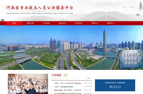 河南省专业技术人员公共服务平台