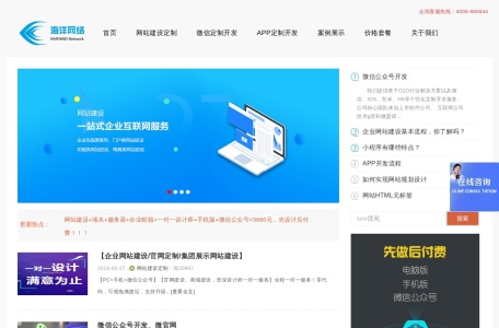 海洋网络网站建设