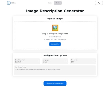IDGen图像描述生成器