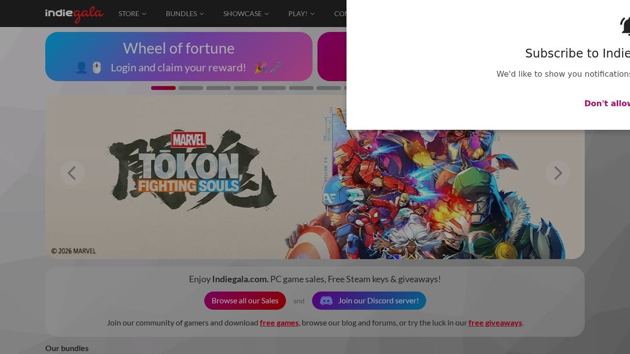 买游戏捆绑包 IndieGala
