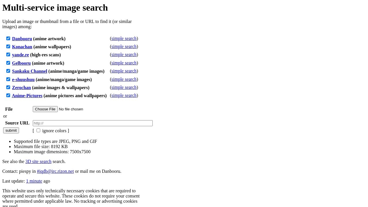 Multi-service image search