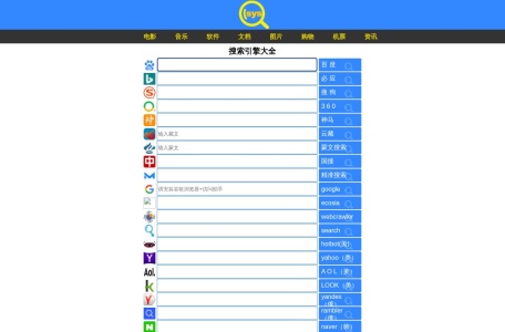 全球搜索引擎大全