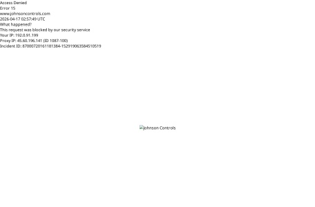 Johnson Controls – 全球建筑自动化与能源管理解决方案领导者