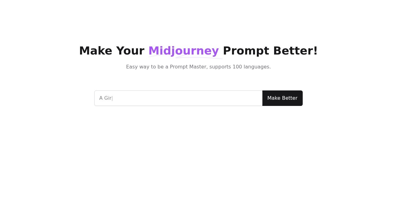 Midjourney Prompt生成器