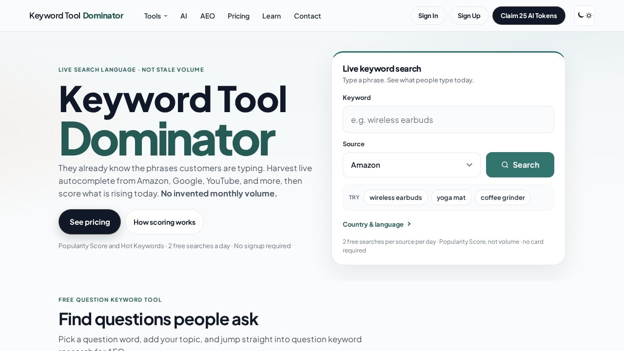 Keyword Tool Dominator